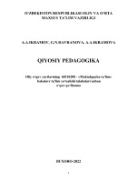 QIYOSIY PEDAGOGIKA O'QUV QO'LLANMA yangi
