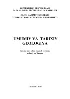 Umumiy va tarixiy geologiya uslubiy qo'llanma, Toshkent-2020.