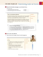 Menschen A1 Kopiervorlage Modul 8 In der Familie
