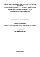 ЎЗБЕКИСТОН РЕСПУБЛИКАСИ ОЛИЙ ВА ЎРТА МАХСУС ТАЪЛИМ ВАЗИРЛИГИ,