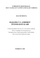 M.M. MO‘MINOVA Raqamli_axborot_texnologiyalari