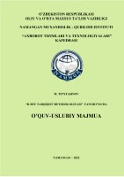 Namangan Ilmiy tadqiqot metologiyasi