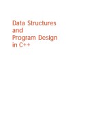 Data structures and Program Design in C++