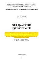 Xulq-atvor (o'quv qo'llanma) - янги
