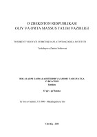 Bolalarni sahnalashtirish va ijodiy faoliyatga chirchiq